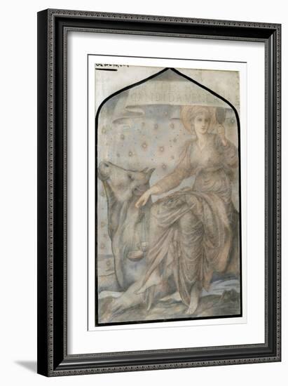 Venus, from 'The Planets', a Series of Window Designs-Edward Burne-Jones-Framed Giclee Print