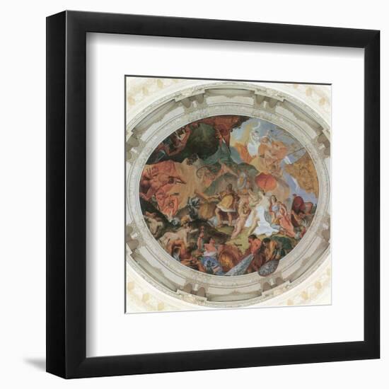 Venus has Aeneas' Weapons made by Vulcan-Cosmas Damian Asam-Framed Premium Giclee Print