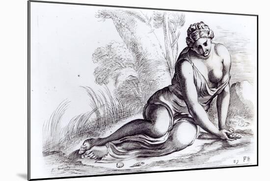 Venus in the Borghese Gardens, c.1653-Francois Perrier-Mounted Giclee Print