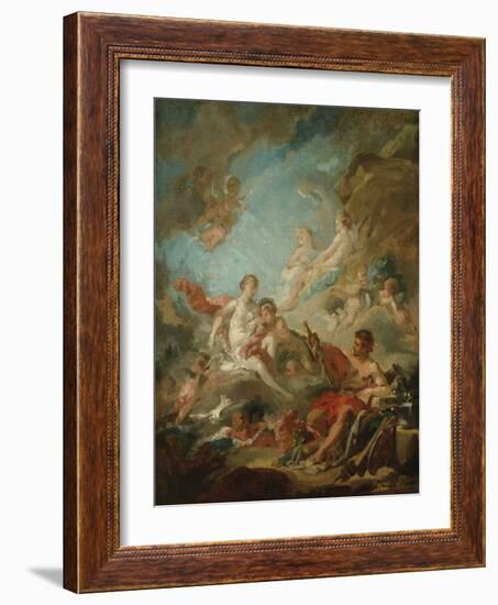 Venus in the Workshop of Vulcan, 1757-Francois Boucher-Framed Giclee Print