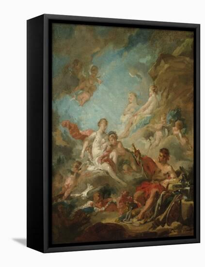 Venus in the Workshop of Vulcan, 1757-Francois Boucher-Framed Premier Image Canvas