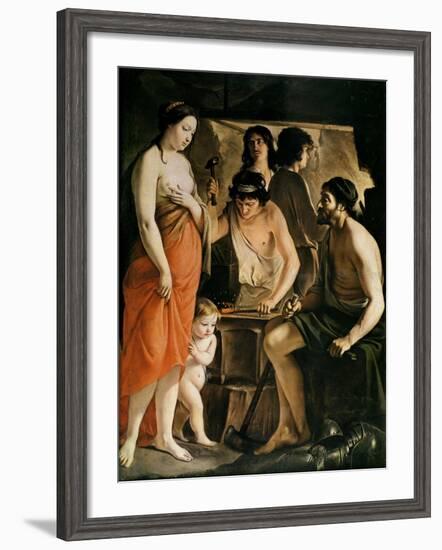 Venus in Vulcan's Forge, 1641-Le Nain Brothers-Framed Giclee Print