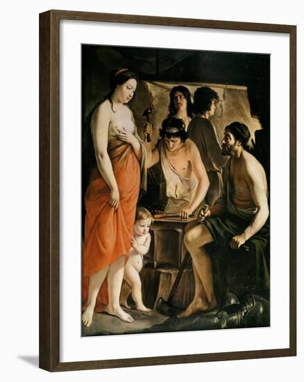 Venus in Vulcan's Forge, 1641-Le Nain Brothers-Framed Giclee Print