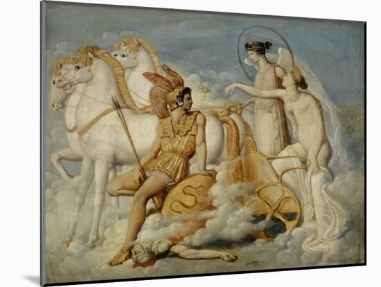 Venus, Injured by Diomedes, Returns to Olympus, c.1803-Jean Auguste Dominique Ingres-Mounted Giclee Print