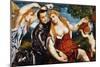 Venus, Mars & Cupid-Paris Bordone-Mounted Giclee Print