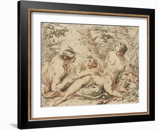 Vénus, Mercure et l'Amour-Jacques Dumont-Framed Giclee Print