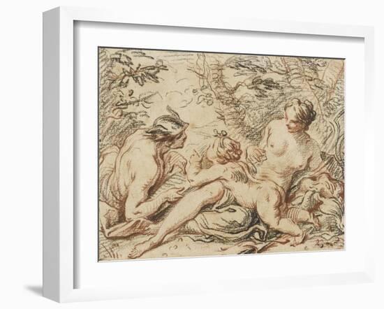 Vénus, Mercure et l'Amour-Jacques Dumont-Framed Giclee Print