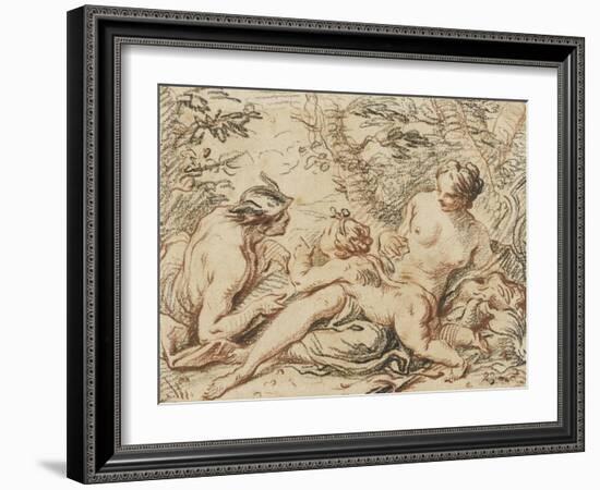 Vénus, Mercure et l'Amour-Jacques Dumont-Framed Giclee Print