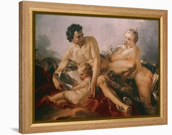 Venus, Mercury and Amor-Francois Boucher-Framed Premier Image Canvas