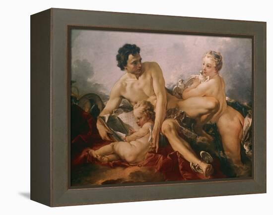 Venus, Mercury and Amor-Francois Boucher-Framed Premier Image Canvas