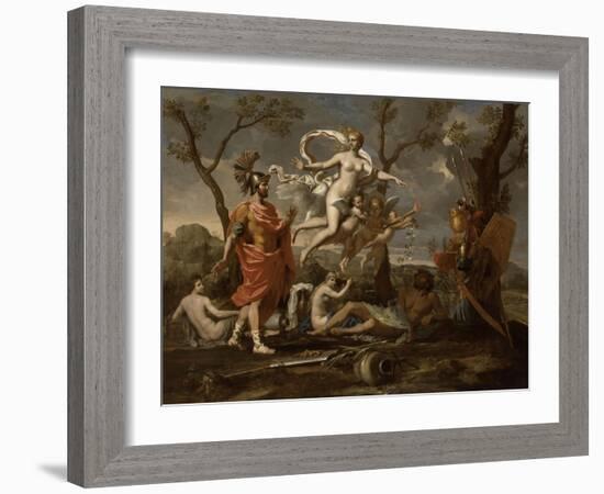 Vénus montrant ses armes à Enée-Nicolas Poussin-Framed Giclee Print