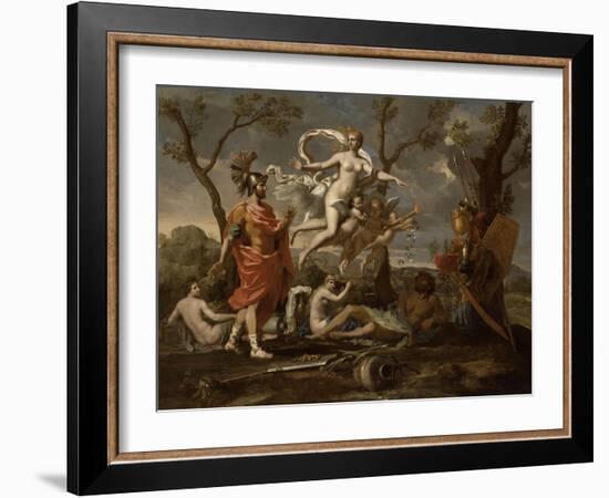 Vénus montrant ses armes à Enée-Nicolas Poussin-Framed Giclee Print