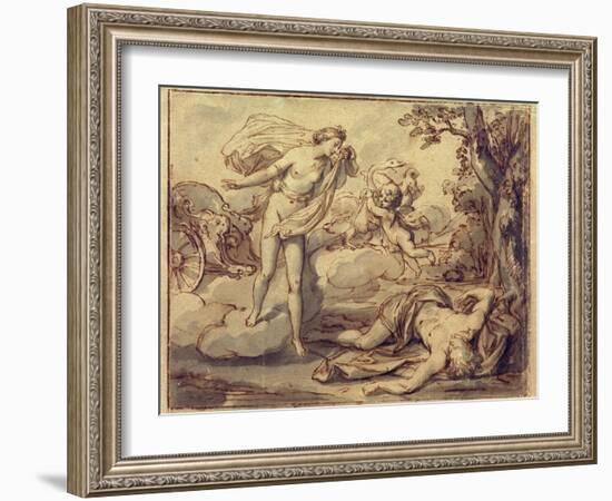 Venus Mourns Adonis, c.1757-Anton Raphael Mengs-Framed Giclee Print