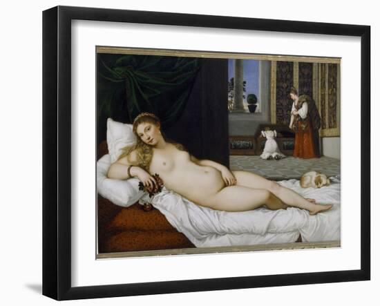 Venus of Urbino, Before 1538-Titian (Tiziano Vecelli)-Framed Giclee Print