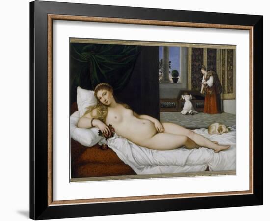 Venus of Urbino, Before 1538-Titian (Tiziano Vecelli)-Framed Giclee Print