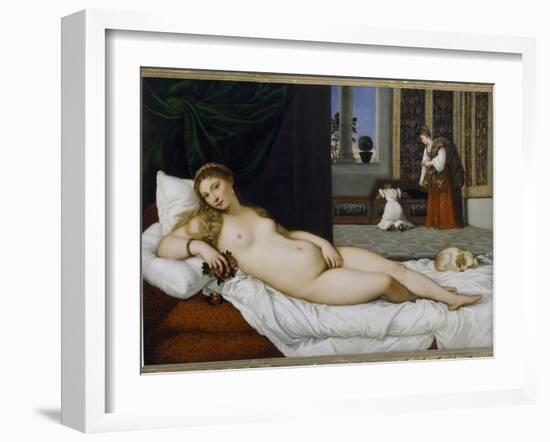 Venus of Urbino, Before 1538-Titian (Tiziano Vecelli)-Framed Giclee Print