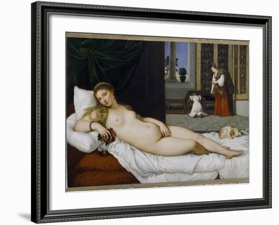 Venus of Urbino, Before 1538-Titian (Tiziano Vecelli)-Framed Giclee Print