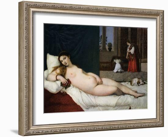 Venus of Urbino, C1538-Titian (Tiziano Vecelli)-Framed Giclee Print