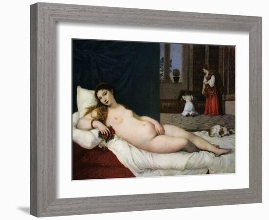 Venus of Urbino, C1538-Titian (Tiziano Vecelli)-Framed Giclee Print