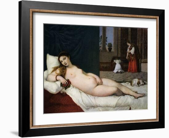 Venus of Urbino, C1538-Titian (Tiziano Vecelli)-Framed Giclee Print