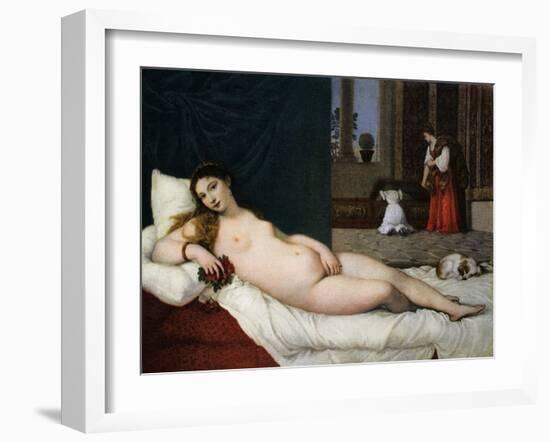 Venus of Urbino, C1538-Titian (Tiziano Vecelli)-Framed Giclee Print