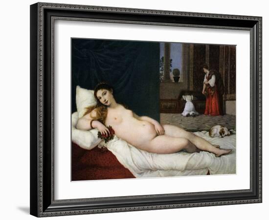 Venus of Urbino, C1538-Titian (Tiziano Vecelli)-Framed Giclee Print