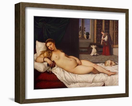 Venus of Urbino-Titian (Tiziano Vecelli)-Framed Giclee Print