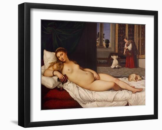 Venus of Urbino-Titian (Tiziano Vecelli)-Framed Giclee Print