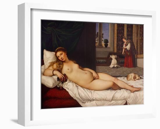 Venus of Urbino-Titian (Tiziano Vecelli)-Framed Giclee Print