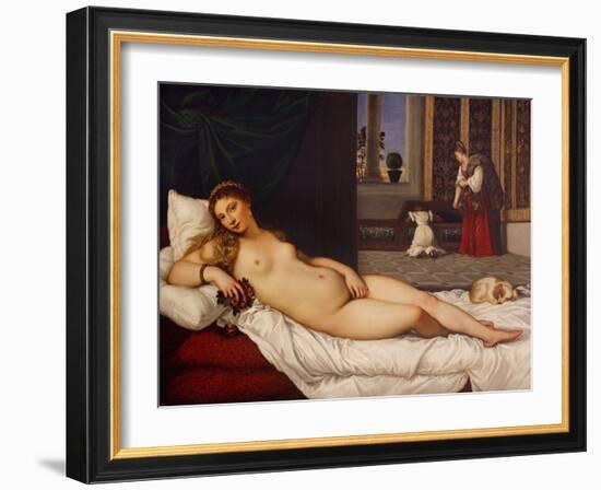 Venus of Urbino-Titian (Tiziano Vecelli)-Framed Giclee Print