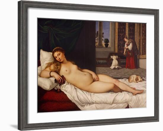 Venus of Urbino-Titian (Tiziano Vecelli)-Framed Giclee Print