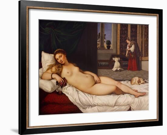 Venus of Urbino-Titian (Tiziano Vecelli)-Framed Giclee Print