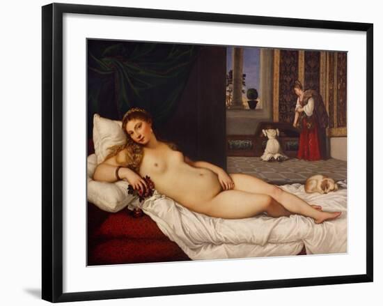 Venus of Urbino-Titian (Tiziano Vecelli)-Framed Giclee Print