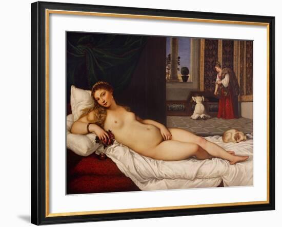 Venus of Urbino-Titian (Tiziano Vecelli)-Framed Giclee Print