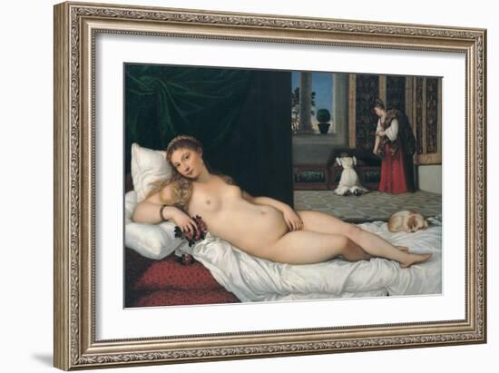 Venus of Urbino-Titian (Tiziano Vecelli)-Framed Giclee Print