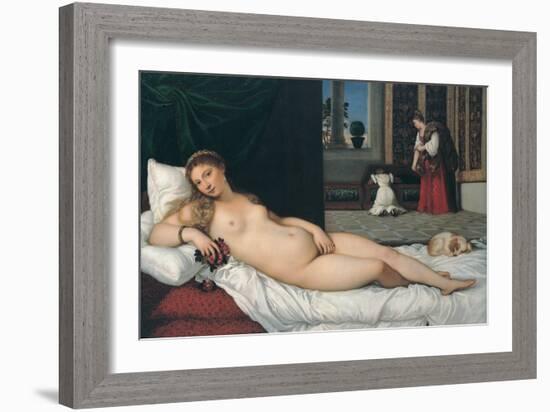 Venus of Urbino-Titian (Tiziano Vecelli)-Framed Giclee Print