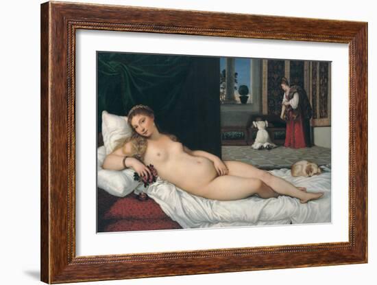 Venus of Urbino-Titian (Tiziano Vecelli)-Framed Giclee Print
