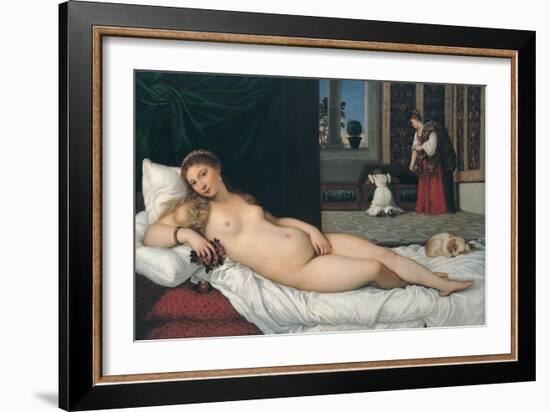 Venus of Urbino-Titian (Tiziano Vecelli)-Framed Giclee Print