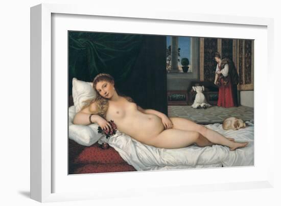 Venus of Urbino-Titian (Tiziano Vecelli)-Framed Giclee Print