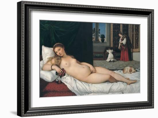 Venus of Urbino-Titian (Tiziano Vecelli)-Framed Giclee Print