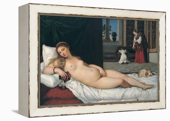 Venus of Urbino-Titian (Tiziano Vecelli)-Framed Premier Image Canvas