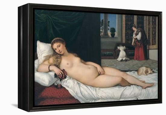 Venus of Urbino-Titian (Tiziano Vecelli)-Framed Premier Image Canvas