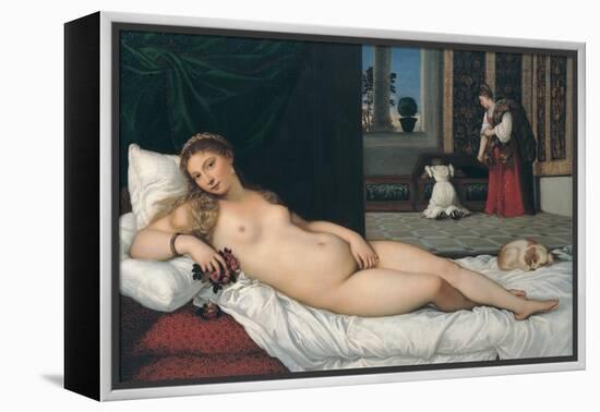 Venus of Urbino-Titian (Tiziano Vecelli)-Framed Premier Image Canvas