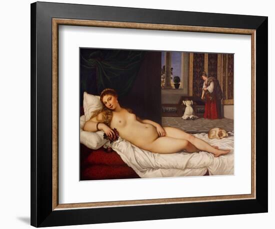 Venus of Urbino-Titian (Tiziano Vecelli)-Framed Art Print