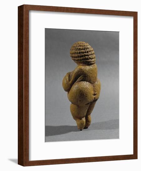 Venus of Willendorf, Limestone, H: 10 Cm, Stone Age, Aurignacien, 25th Mill. BC-null-Framed Giclee Print