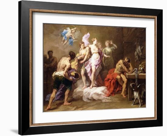 Venus Ordering Arms from Vulcan for Aeneas-Jean Restout-Framed Giclee Print