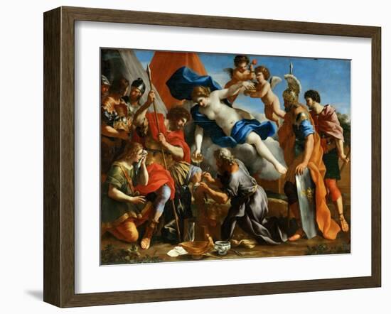 Venus Pouring a Balm on the Wound of Aeneas-Giovanni Francesco Romanelli-Framed Giclee Print