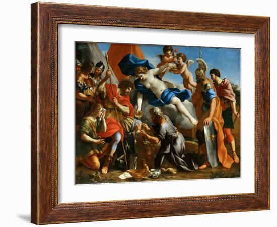 Venus Pouring a Balm on the Wound of Aeneas-Giovanni Francesco Romanelli-Framed Giclee Print