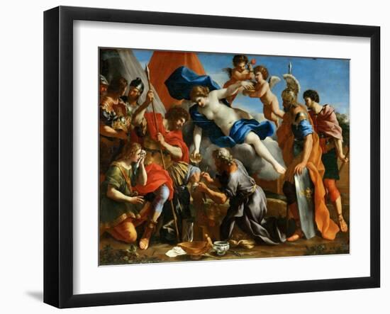 Venus Pouring a Balm on the Wound of Aeneas-Giovanni Francesco Romanelli-Framed Giclee Print