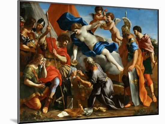 Venus Pouring a Balm on the Wound of Aeneas-Giovanni Francesco Romanelli-Mounted Giclee Print